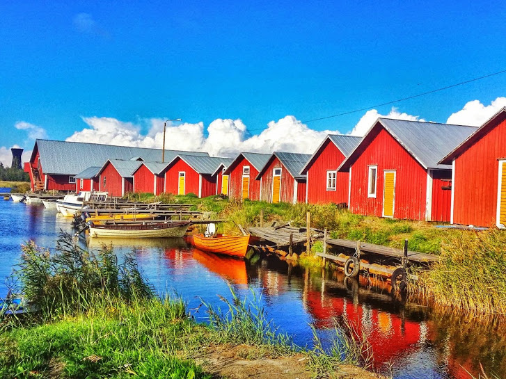 The harbour in Björköby is a great way to access the Finnish archipelago. 