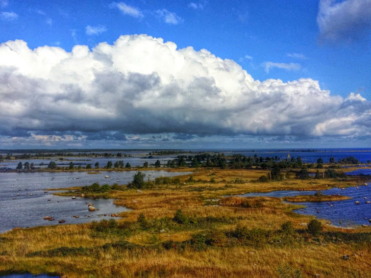 The view from the observation tour at Björköby, near Vaasa in Finland.