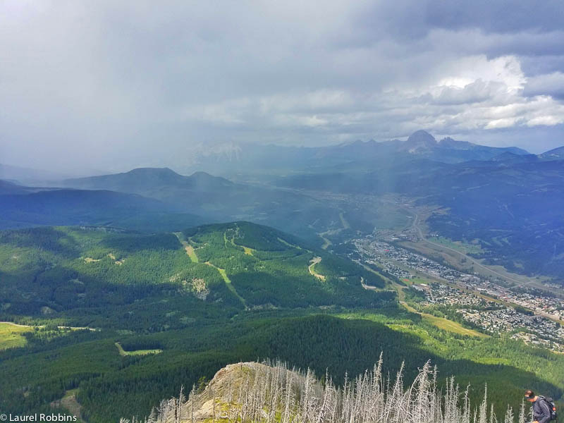 Storm moving in over Turtle Mountain in the Crowsnest Pass.