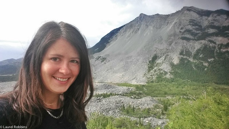 Laurel in Frank Slide  Turtle Mountain