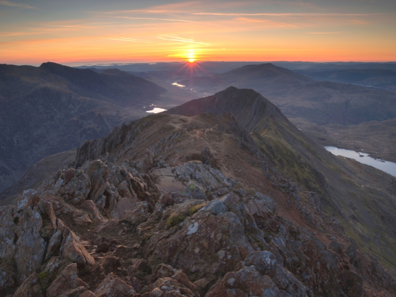 Garnedd Ugain, one of the 4 peaks in Snowdonia