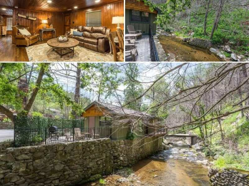 The Waterfront Airbnb in Gatlinburg Tennessee is the perfect mountain retreat.