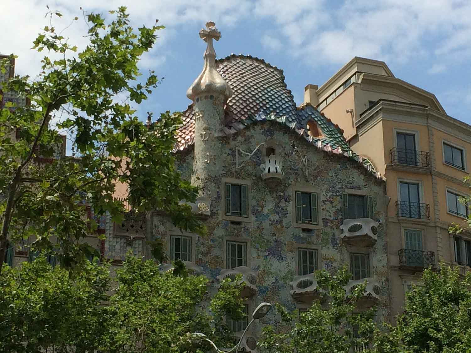 Casa Batlló was a private house that Gaudi was commissioned to redesign.