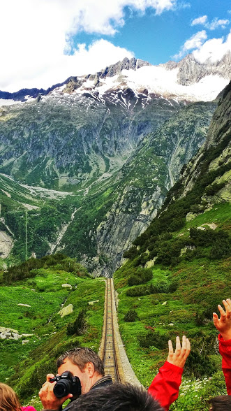 Gelmer Funicular is one of the highlights of the Haslital region in Switzerland.