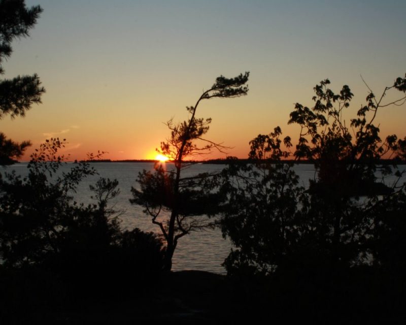 Besides primitive camping, I look forward to watching the sun set over Georgian Bay Islands NP. This is the unrivalled beauty of Canada. 