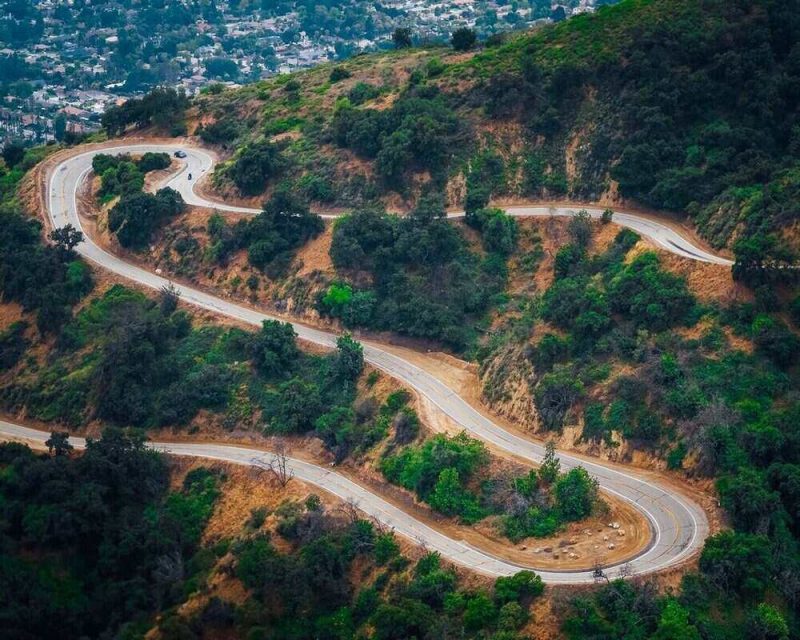 Glendora Road is a famous road to cycle because of its many twists and turns. This is a great place for an adventure in California