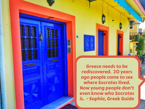 Greece needs to be rediscovered. 20 years ago people came to see where Socrates lived. Now young people don't even know who Socrates is. From Sophia, our guide through Epirus.