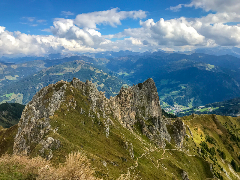 hiking trail in Grossarl, Austria