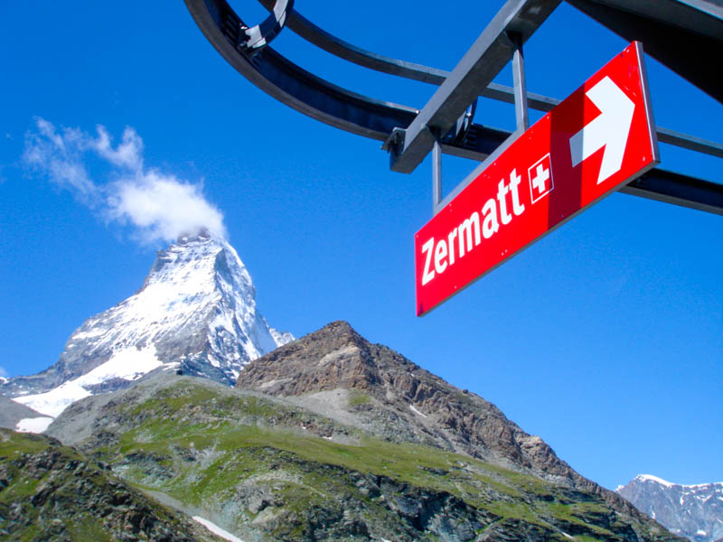 Arriving in Zermatt