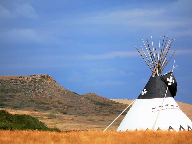 UNESCO site in Alberta: Head-Smashed-In Buffalo Jump