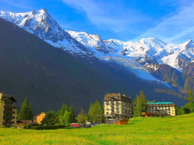 when in Chamonix hike up to the Chalet du Glacier des Bossons in summer