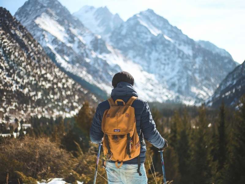 use poles when you hike to help reduce muscle soreness