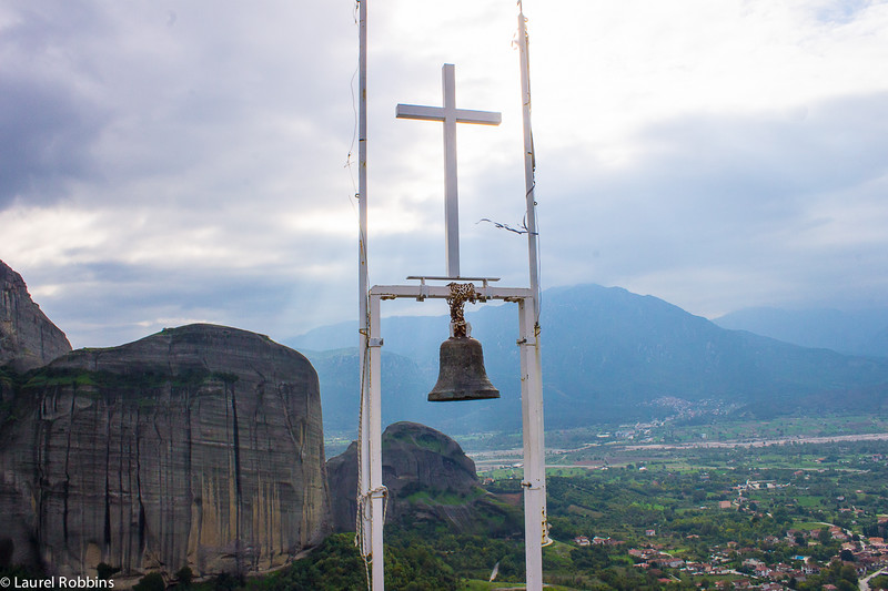 At the top of Holy Spirit Mountain in Meteora, Greece