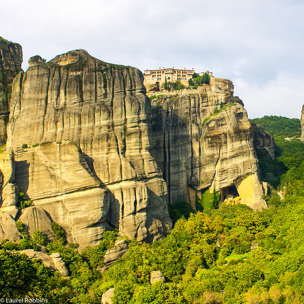 View of one of the six remaining monasteries in Meteora, Greece