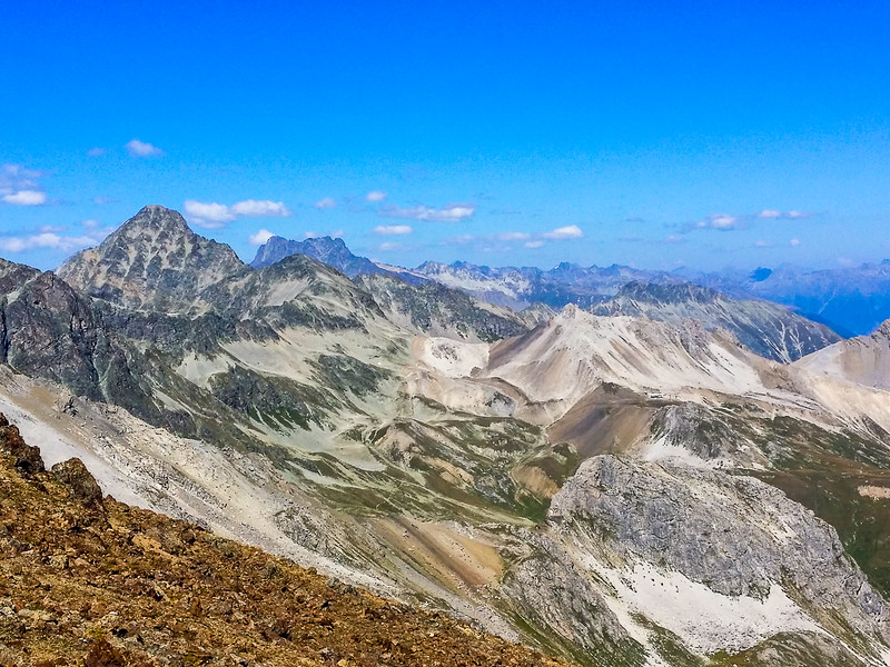 Evidence of a recent glacier past in the Engadin mountains near St Moritz Swizterland