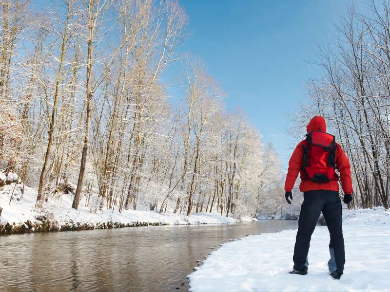 Winter Hike to Banff Fenland Trail