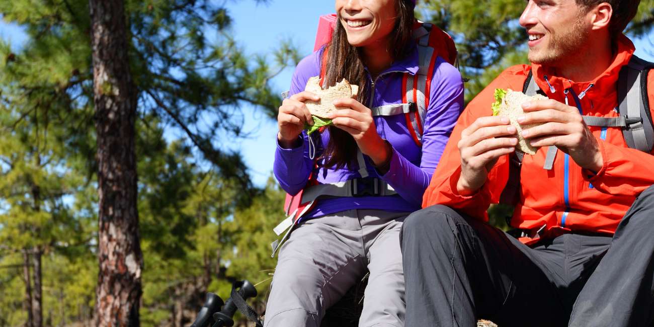 lunch during hiking