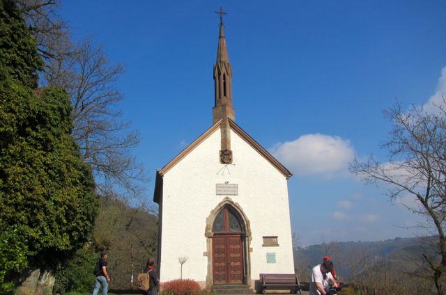 chapel seen while hiking the Luxembourg Ardennes