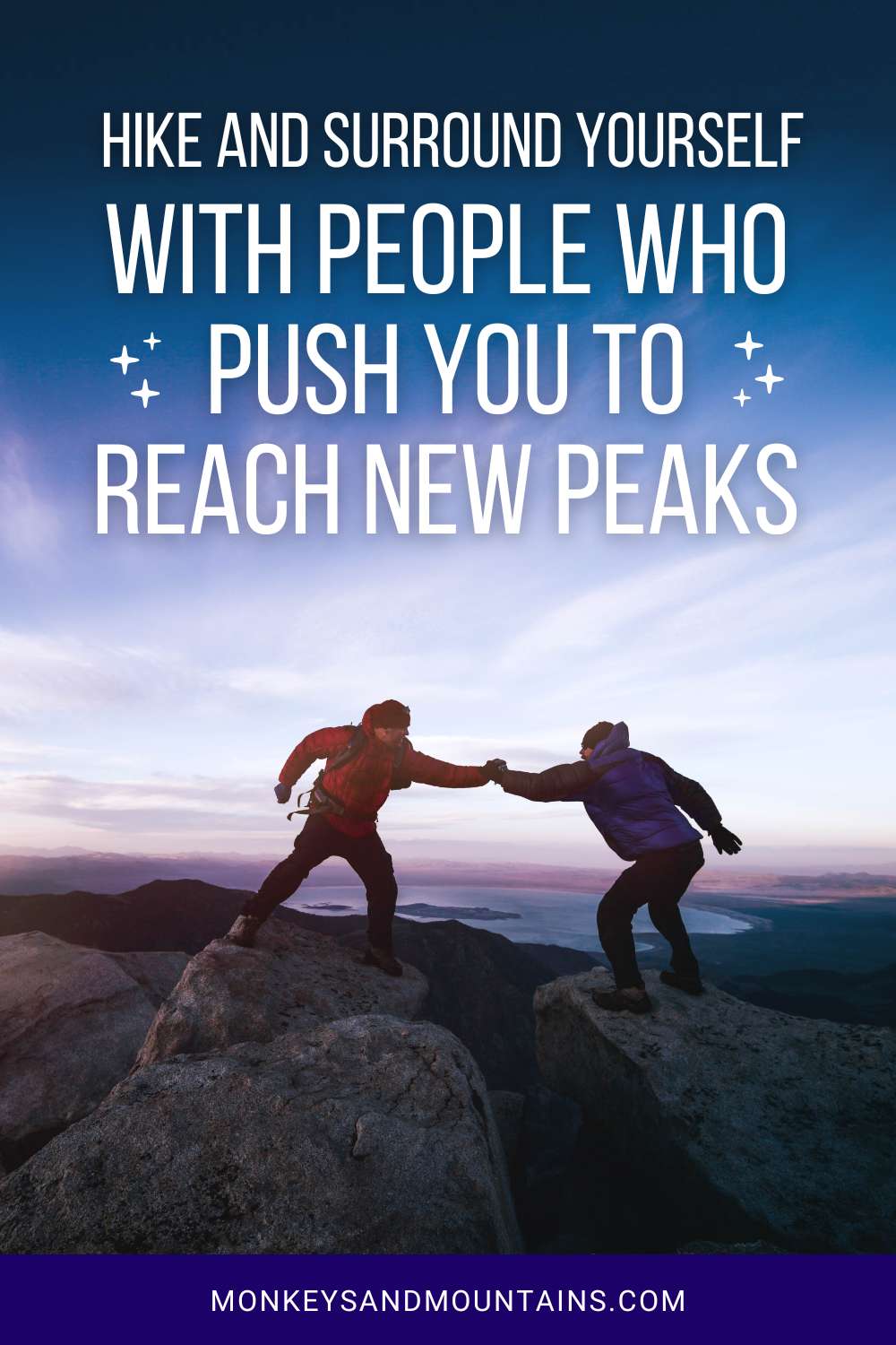 surrounding yourself with amazing people to push you to reach your goal