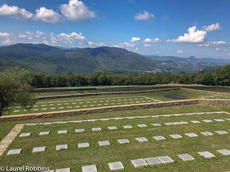 At Futa Pass hikers can visit the German War Cemetery.