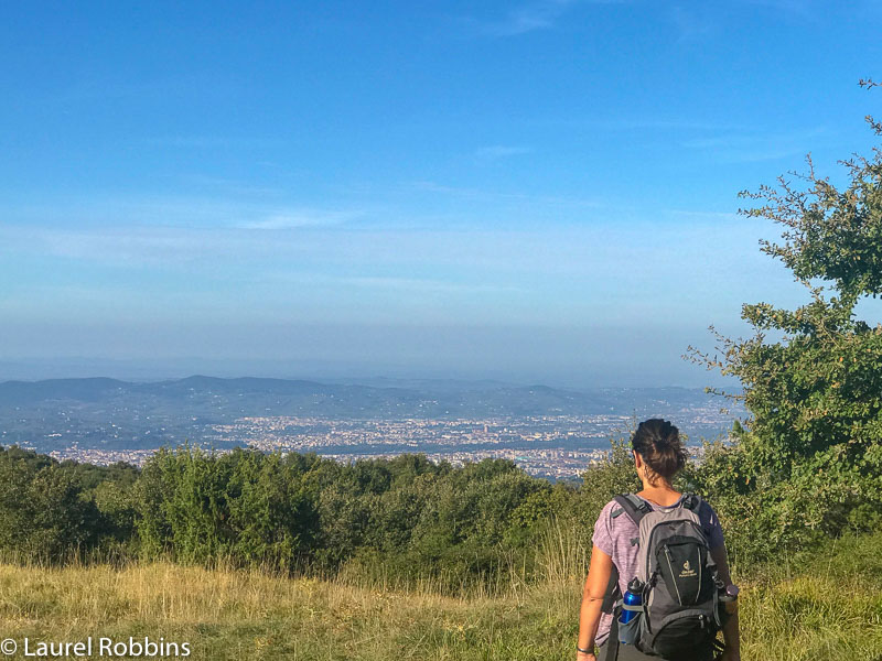 View of Florence from Fiesole on the Path of Gods Italy