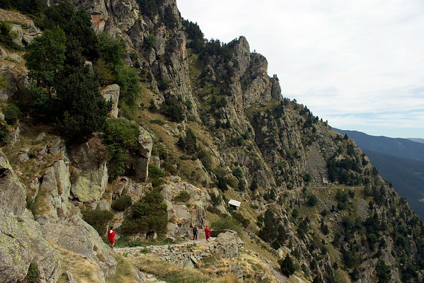 Hiking the Vall de Nuria in the Pyrenees, Catalonia, Spain