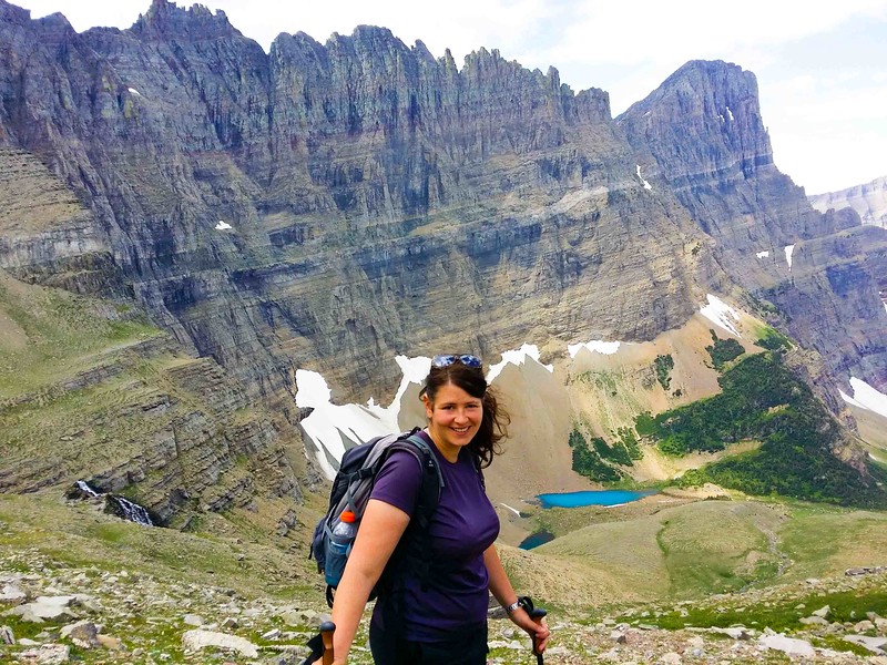 top adventure travel blogger hiking in Glacier National Park