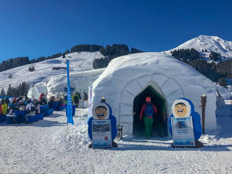 visit an igloo village found at SkiWelt