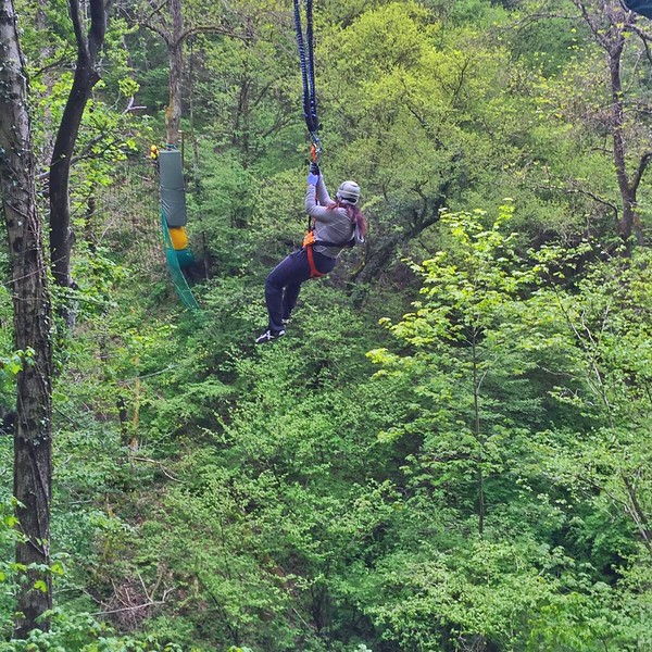 ziplining adventures in Como Italy