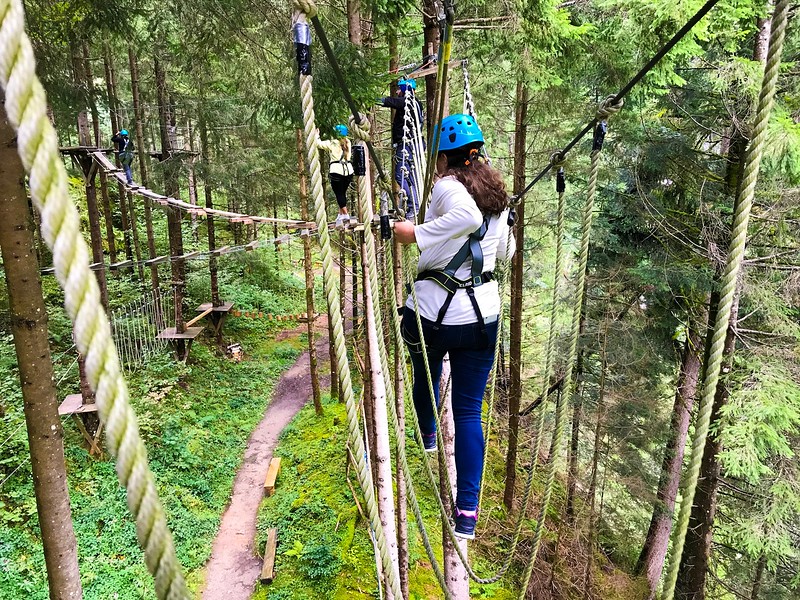 Adventurers will love the High Rope Course in Mayrhofen. There's also a flying fox course.