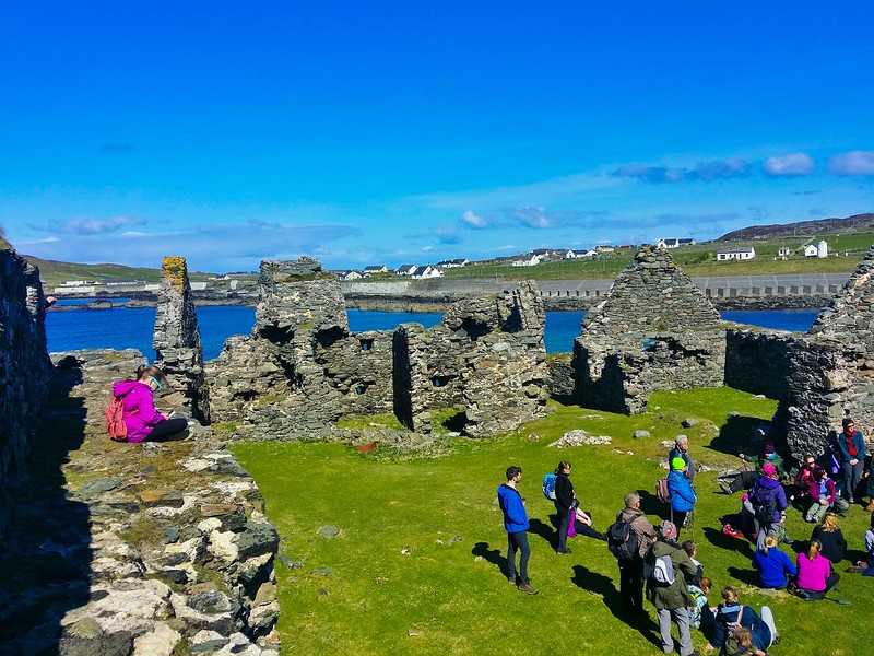 Cromwell's Fort on the eco-friendly island of Inishbofin, Ireland