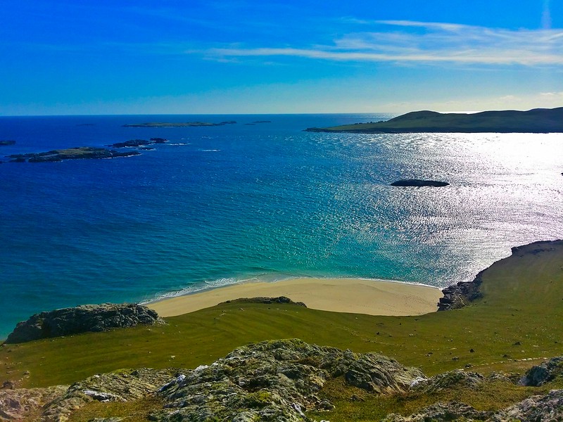 Beach on the eco-friendly island of Inishbofin, Ireland