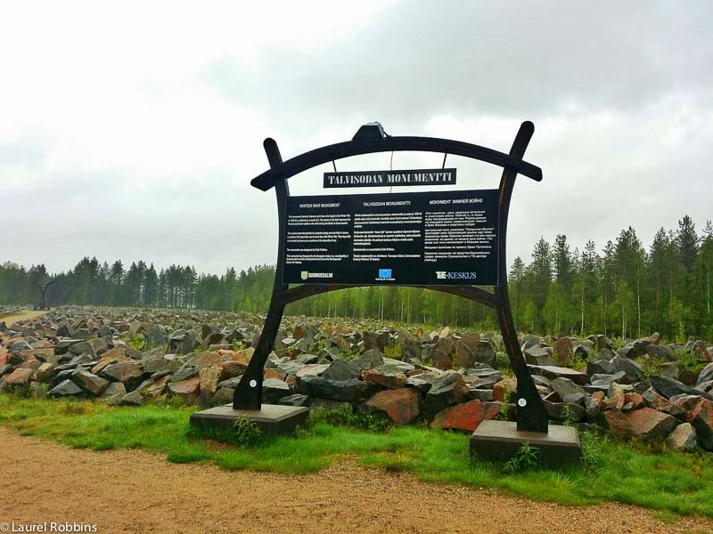 Winter War Memorial on the Iron Curtain Trail Finland