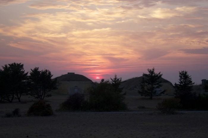 Sunset over the Isle of Aix, Poitou-Charentes.