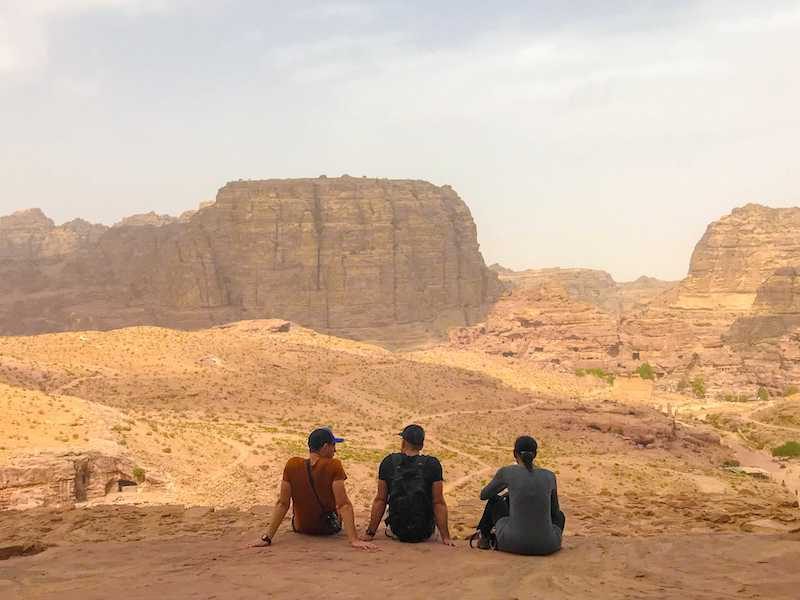 hiking the Jordan Trail on a guided trek