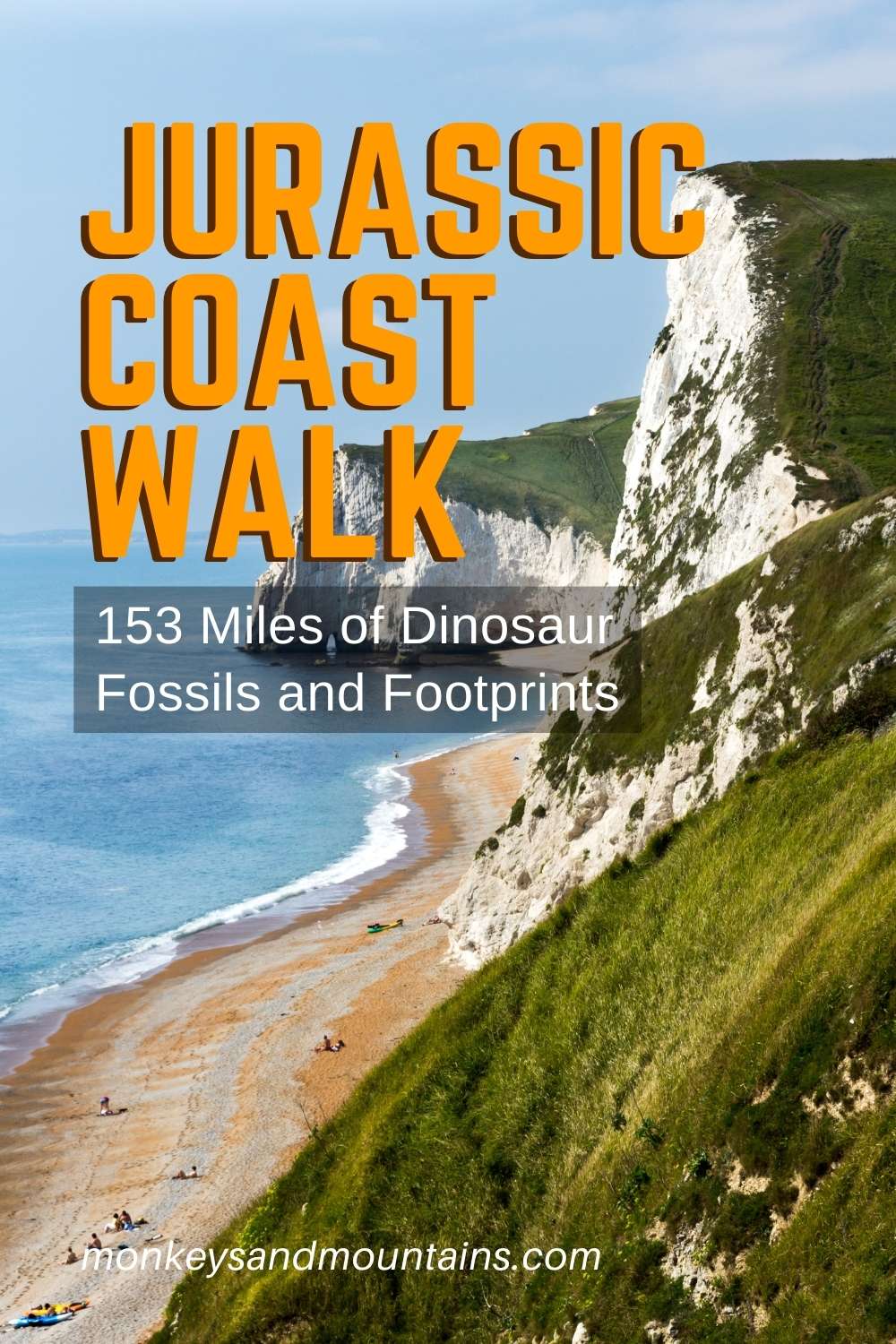 Jurassic Coast Walk: 153 Miles of Dinosaur Fossils and Footprints