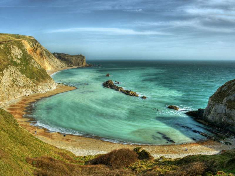 Jurassic Coast, one of the scenic walks in the South West Coast path.