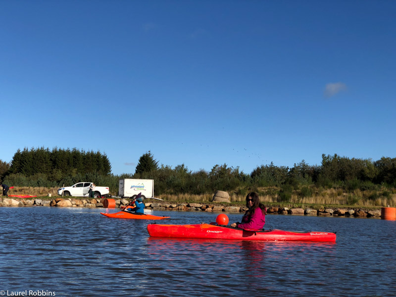 You can either kayak or swim at Knochburn Loch in Royal Deeside Aberdeenshire