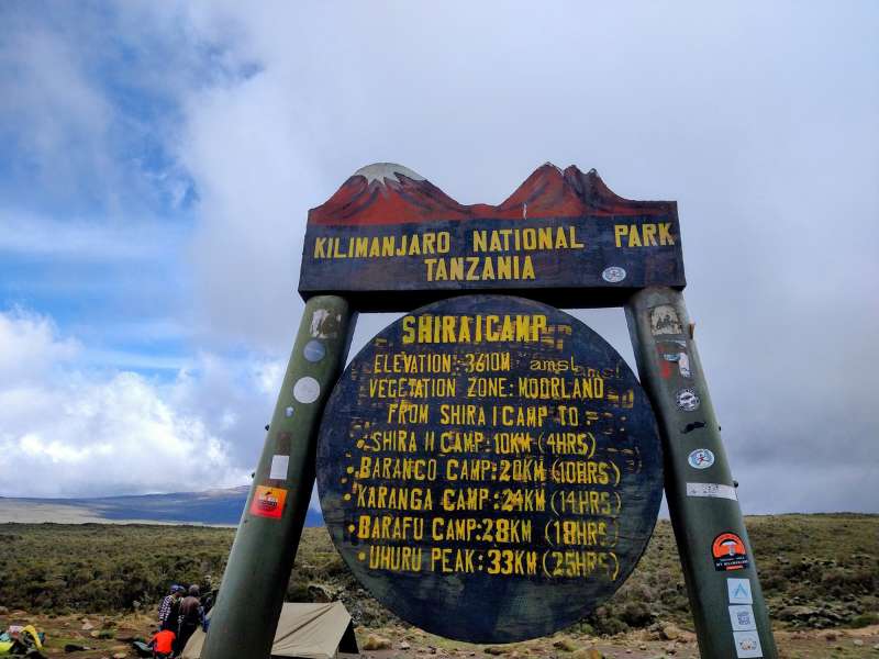 signage at the mount kilimanjaro