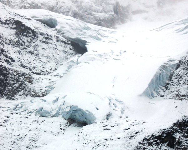 A view of Stanley Glacier in Kootenay National Park