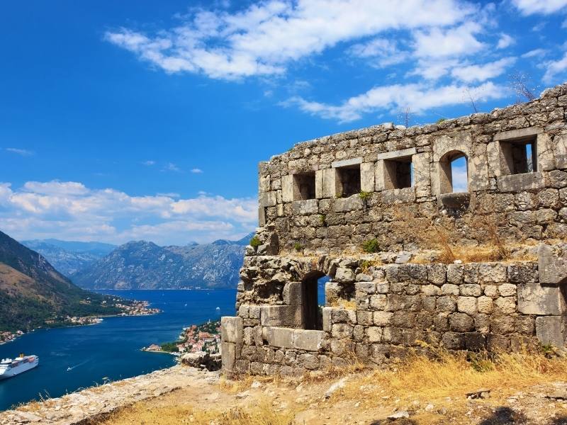 Kotor Fortress has great views.