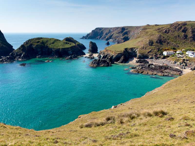 Kynance Cove, one of the walks in the South West Coast path.