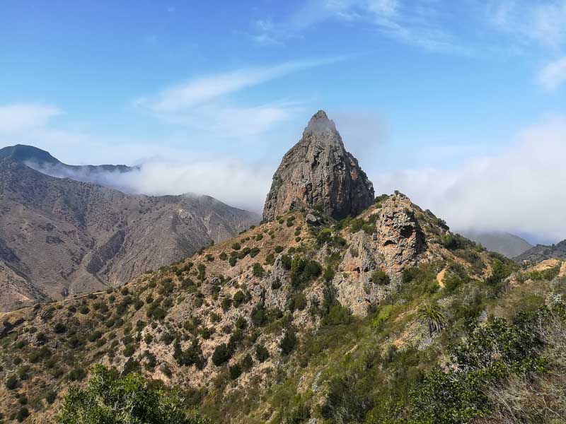 Roque Cano is an impressive rock near Vallehermoso.