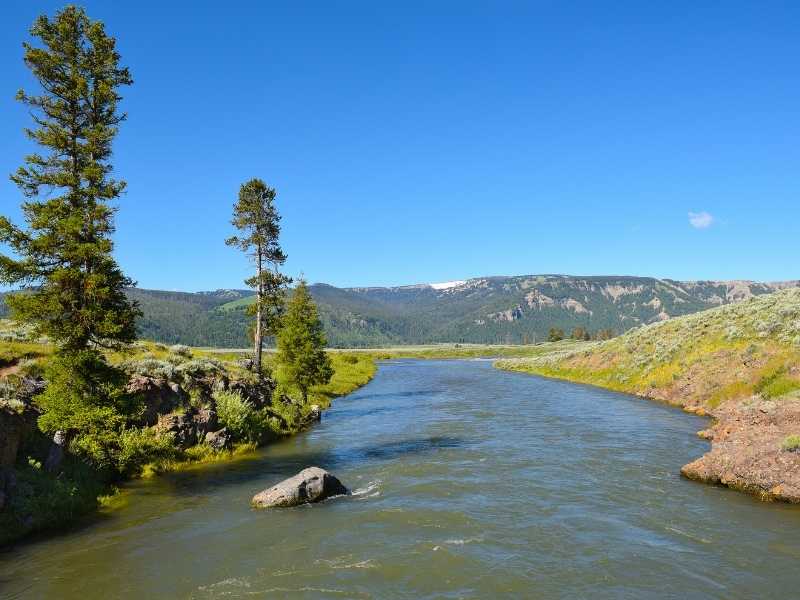 The hike to Lamar River is one of the best in Yellowstone National Park