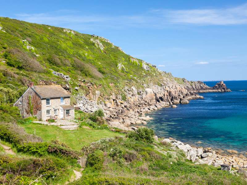 Lamorna Cove, one of the walks in the South West Coast path.