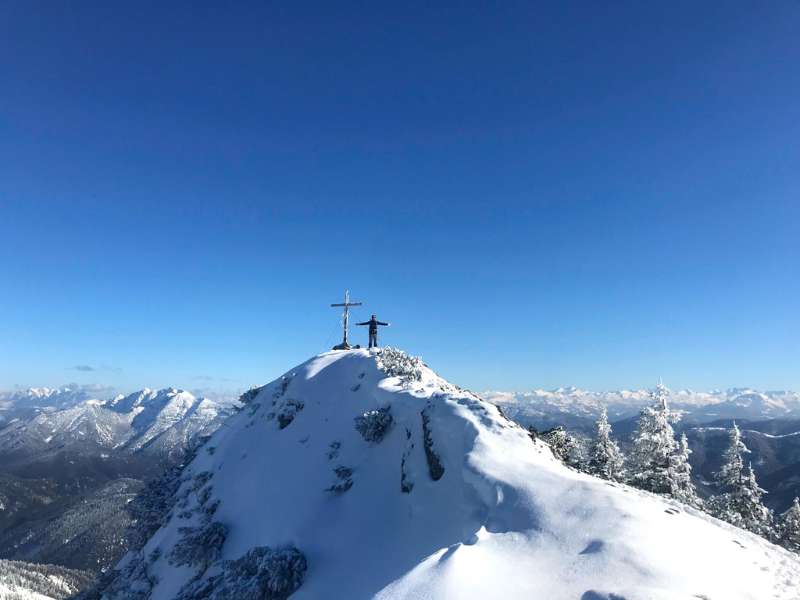 hiking in winter