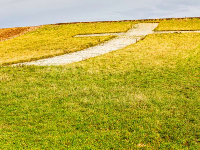 Lenham Cross, as seen on the North Downs Way walk