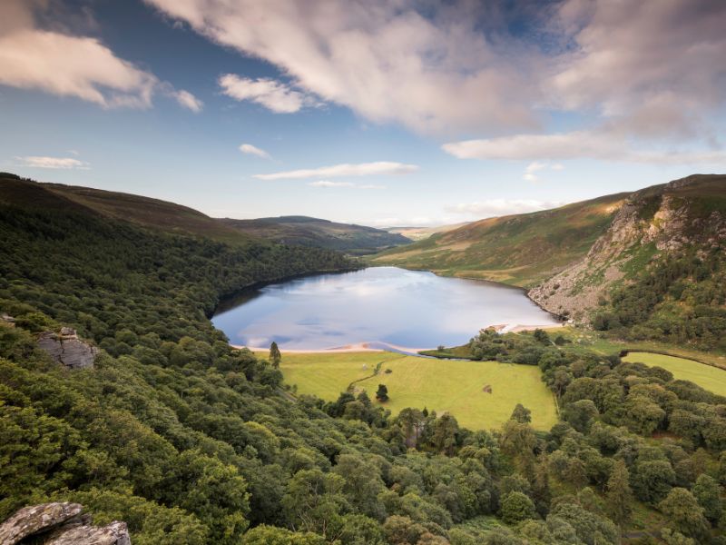 Lough Tay is a small but scenic lake