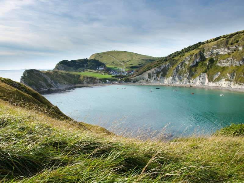 Lulworth Cove, one of the walks in Jurassic Coast Walk