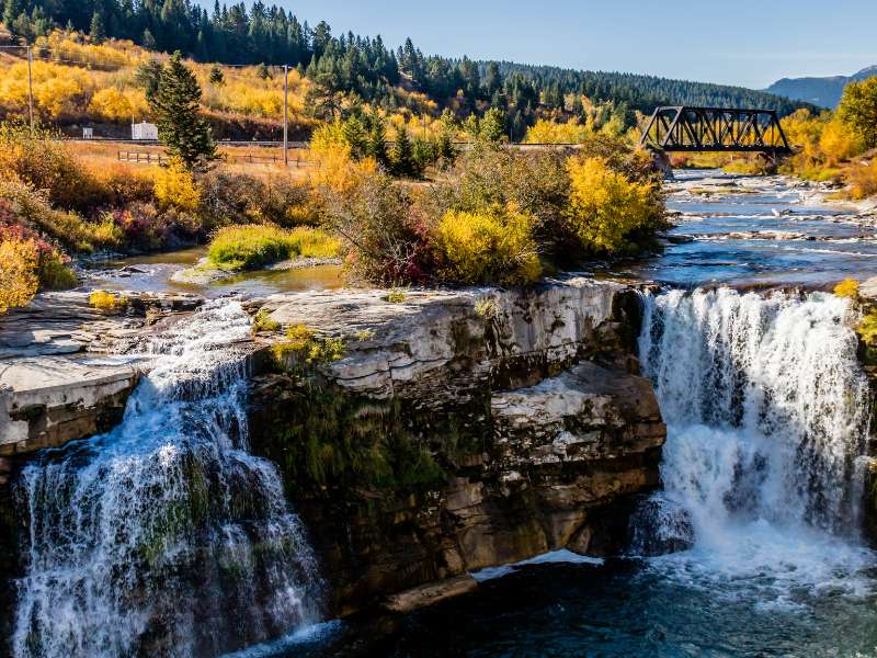 Lundbreck Falls on the Crowsnest River